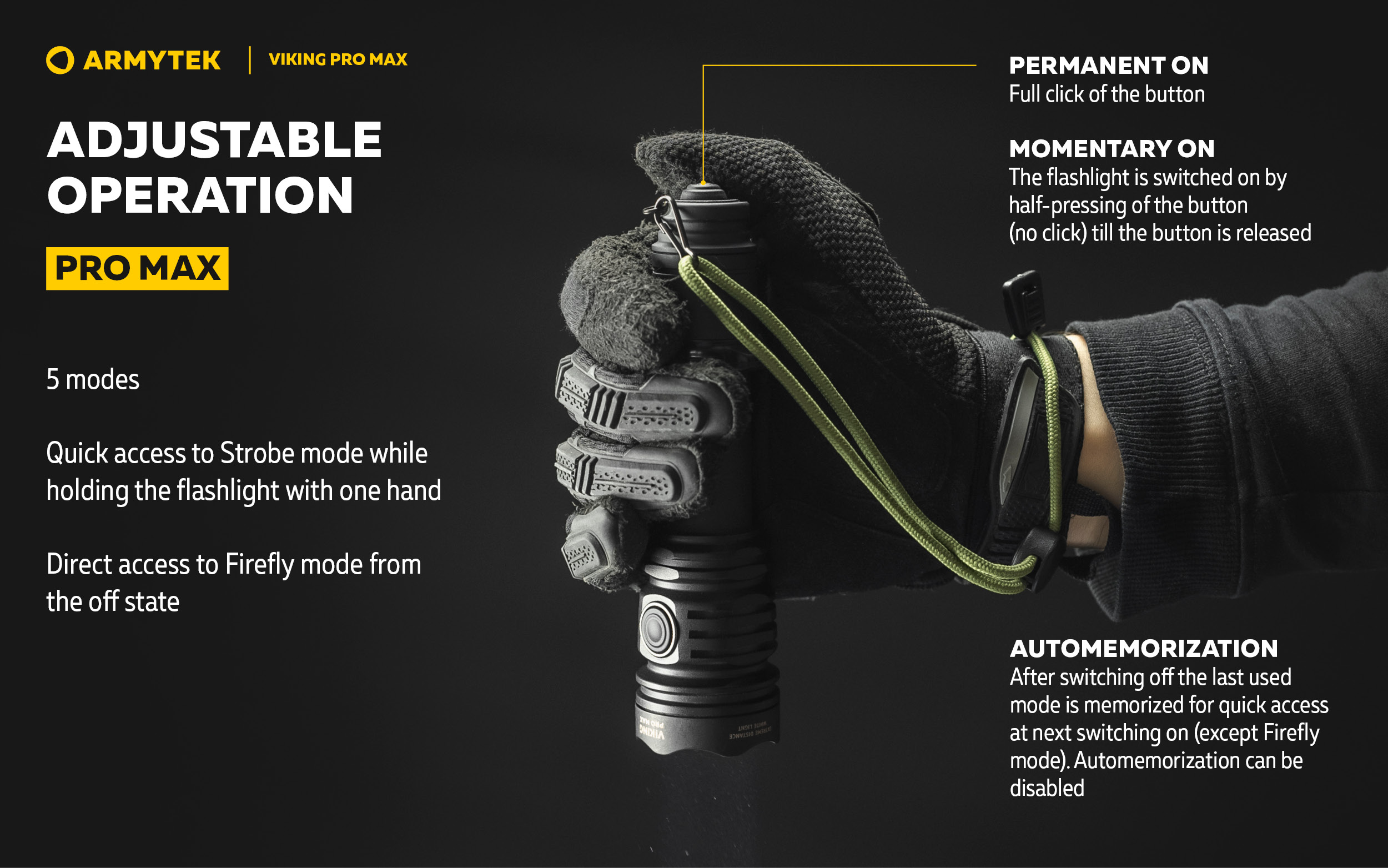 Armytek Viking Pro Max — Powerful Tactical Flashlight